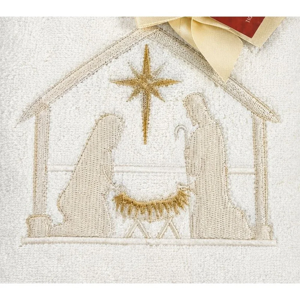 Deborah Connolly Family Hand Towels Set of 2 Mineral Green Beach Coastal Bath
